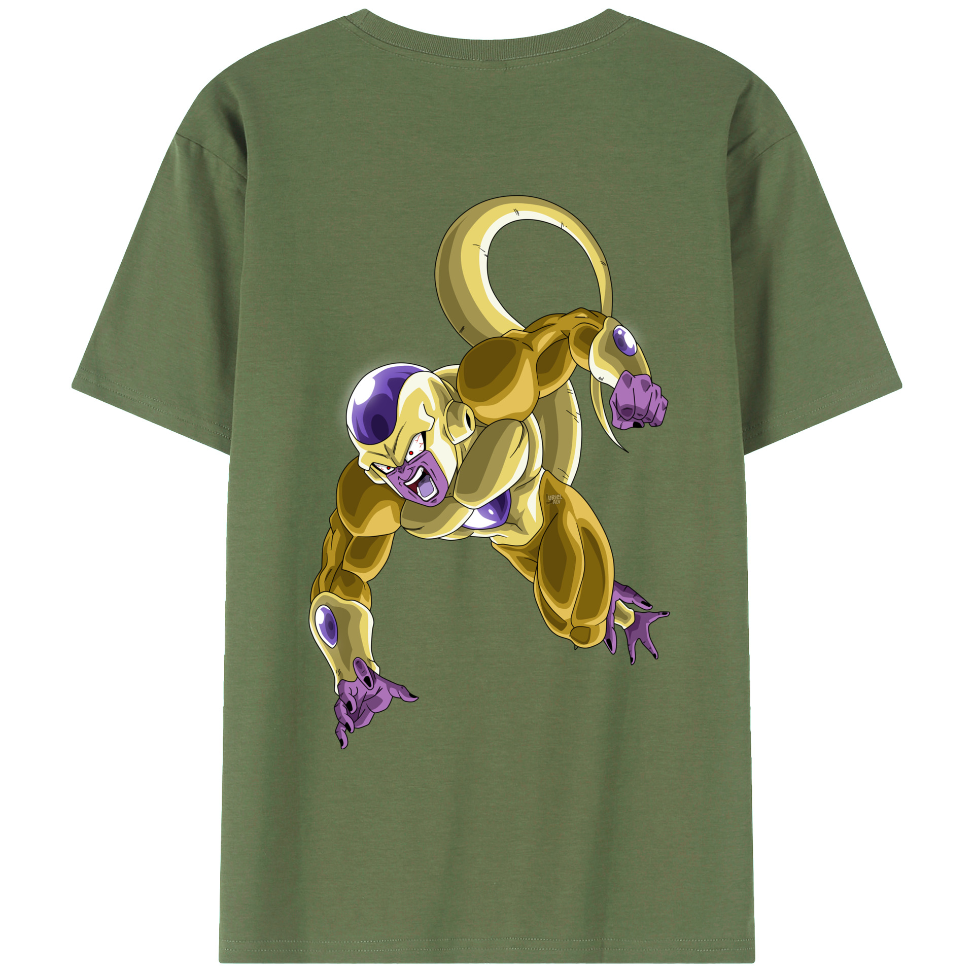 （画像用） ドラゴンボール フリーザ DRAGON BALL Frieza 綿100％ メンズ半袖Tシャツ（バックプリント） 通気性